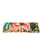 Salinas Swimwear Salinas Pink Floral Off Shoulder Bikini Top Print S