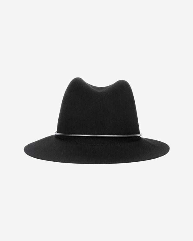 Janessa Leone Metal Trim Short Brim Hat