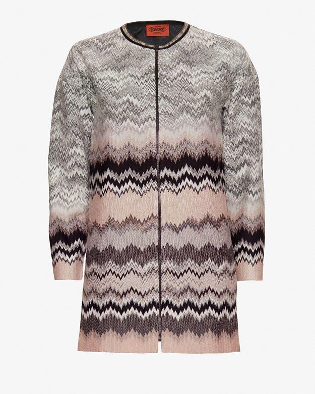 Missoni Pattern Knit Swing Coat