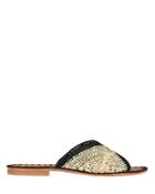 Carrie Forbes Salon Flat Sandals Black/beige 36