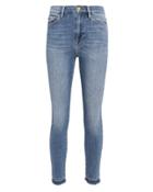 Frame Ali High-rise Cigarette Release Hem Jeans Light Blue Denim 24