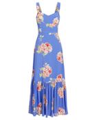 Exclusive For Intermix Intermix Mitzie Floral Sleeveless Dress Blue/floral Zero