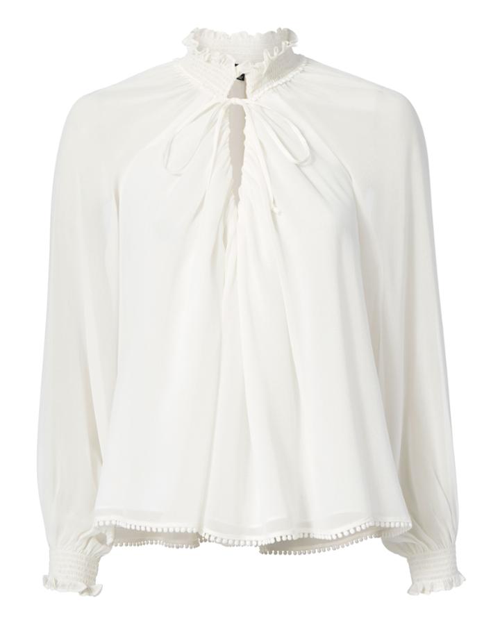 Exclusive For Intermix Jodi Tie Neck Top