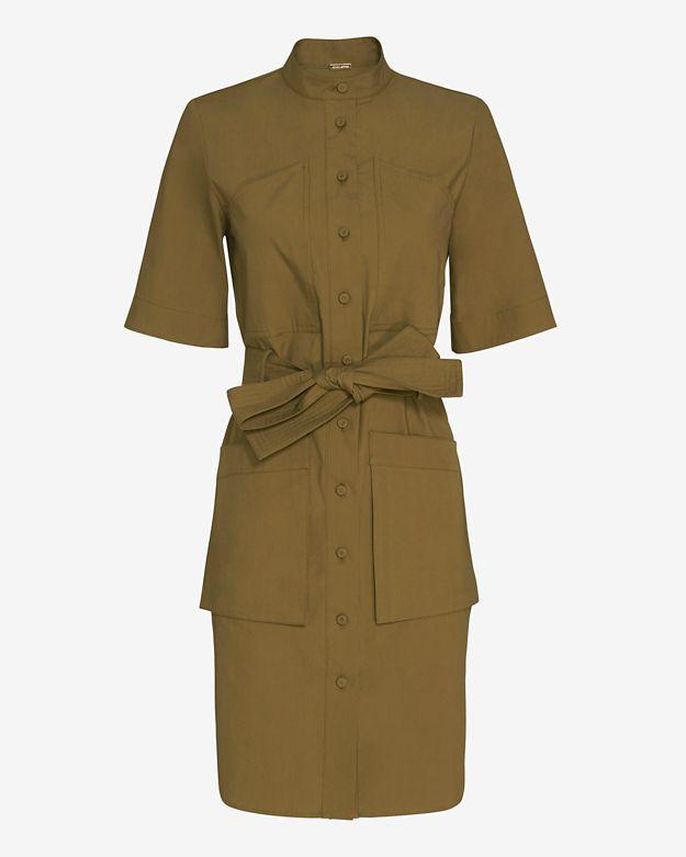 Adam Lippes Waist Tie Shirt Dress