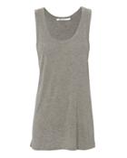 T By Alexander Wang Oversized Heather Grey Tank Grey-lt P