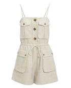 Shona Joy Aluaro Safari Playsuit Ivory 12