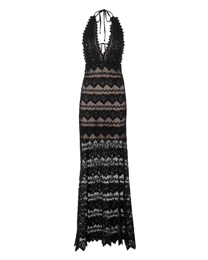 Nightcap Clothing Lima Lace Maxi Dress Black S