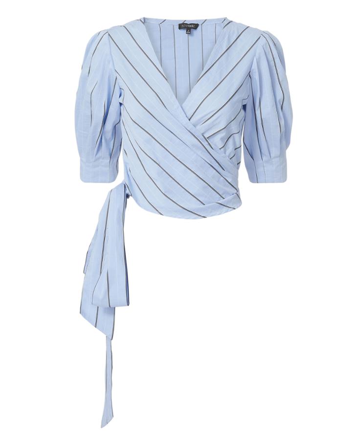 Exclusive For Intermix Intermix Elsie Striped Wrap Top Multi M
