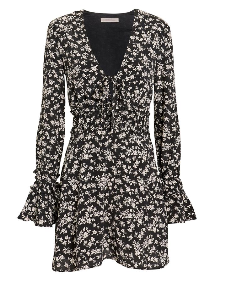 The East Order Elsa Dress Black/white P