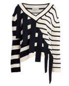 Monse Falling Stripes Sweater Navy/white S