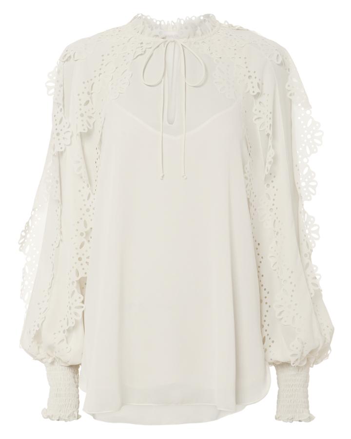 See By Chloe See By Chlo Floral Sleeve Top White 34