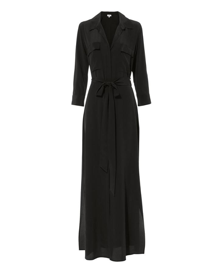 L'agence Cameron Black Shirtdress Black M