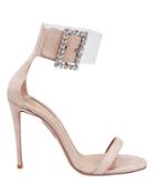 Aquazurra Aquazzura Casablanca Suede High Sandals Blush 36
