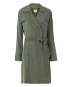 L'agence Elise Belted Trench Olive/army P