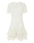 Jonathan Simkhai Lace Appliqu Crepe Mini Dress Ivory 8