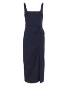 Cushnie Et Ochs Cushnie Square Neck Stretch Crepe Dress Navy 8