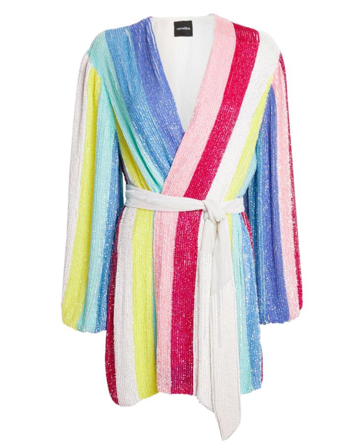 Retrofete Retrofte Gabrielle Sequin Mini Dress Rainbow P