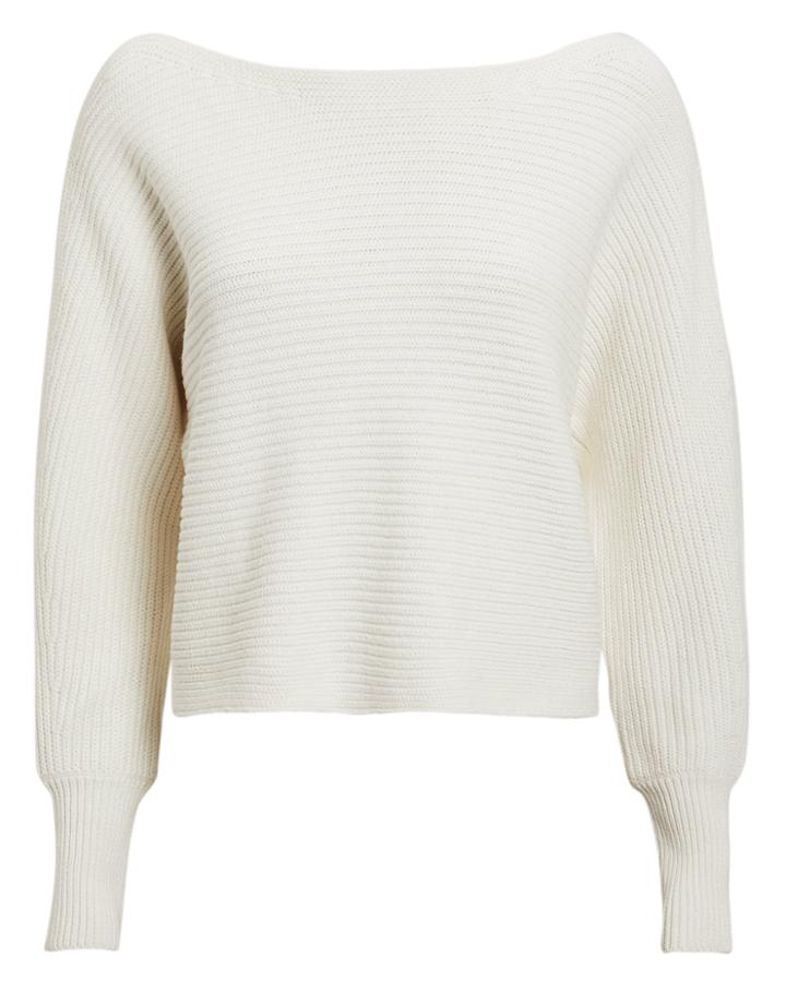 Exclusive For Intermix Intermix Luna Off Shoulder Sweater Ivory M