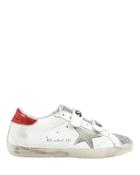 Golden Goose Superstar Old School Glitter Low-top Sneakers White/red/silver 40