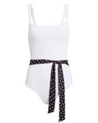 Same Swim Llc Same Swim Betty One Piece White Swimsuit White/black S