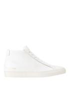 Common Projects Achilles Mid High-top White Leather Sneakers