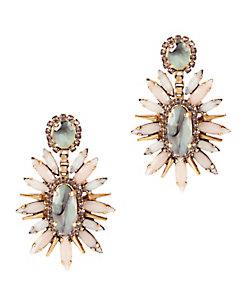 Elizabeth Cole Statement Sage Blush Earrings