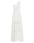 Alc A.l.c. Piper Cotton One-shoulder Dress White Zero