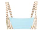 Same Swim Llc Same Swim The Divine Bikini Top White/blue P