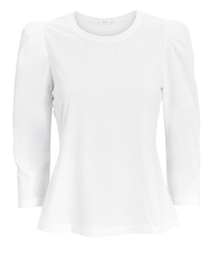 Alc A.l.c. Karlie Puff Shoulder Tee White P