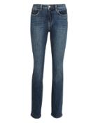 L'agence Melody High-rise Straight Jeans Medium Indigo Blue Denim 24