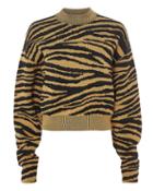 Proenza Schouler Tiger Jacquard Sweater Yellow P