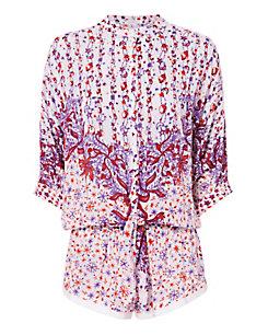 Poupette St Barth Kim Abstract Printed Romper