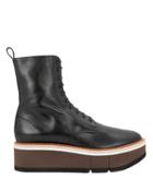 Robert Clergerie Berenice Platform Leather Ankle Boots Black 37
