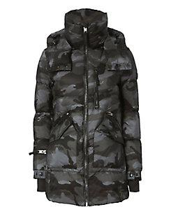 Sam Camo Cruiser Puffer Long Jacket