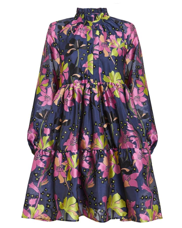 Stine Goya Jasmine Daffodil Dress Indigo/floral M