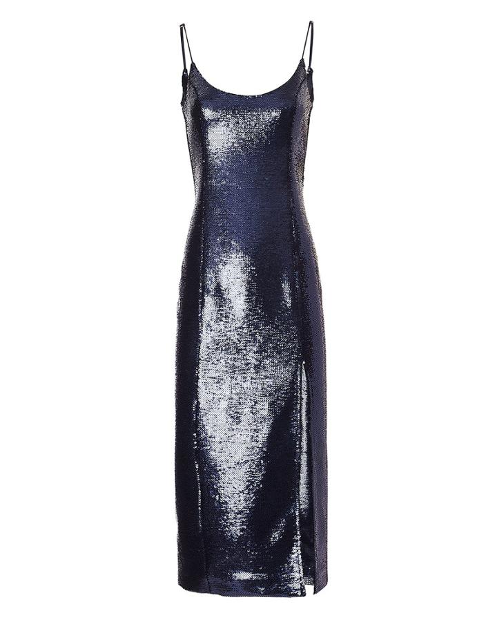 Misha Avery Sequin Dress Navy 2