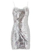 The East Order Cheyney Sequin Mini Dress Silver L