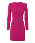 Alexander Wang Curved Zip Detail Pink Dress Pink Zero