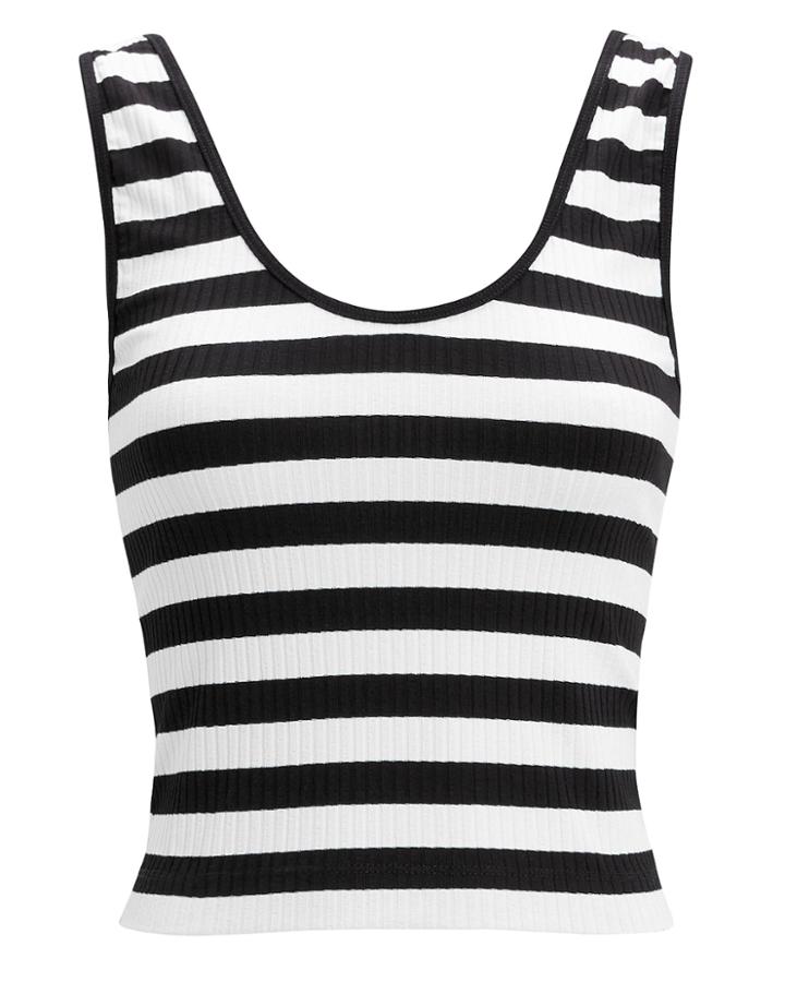 Exclusive For Intermix Intermix Lyla Striped Tank Black/white M