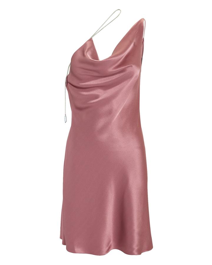 Cushnie Et Ochs Embellished Strap Mini Dress Blush Zero