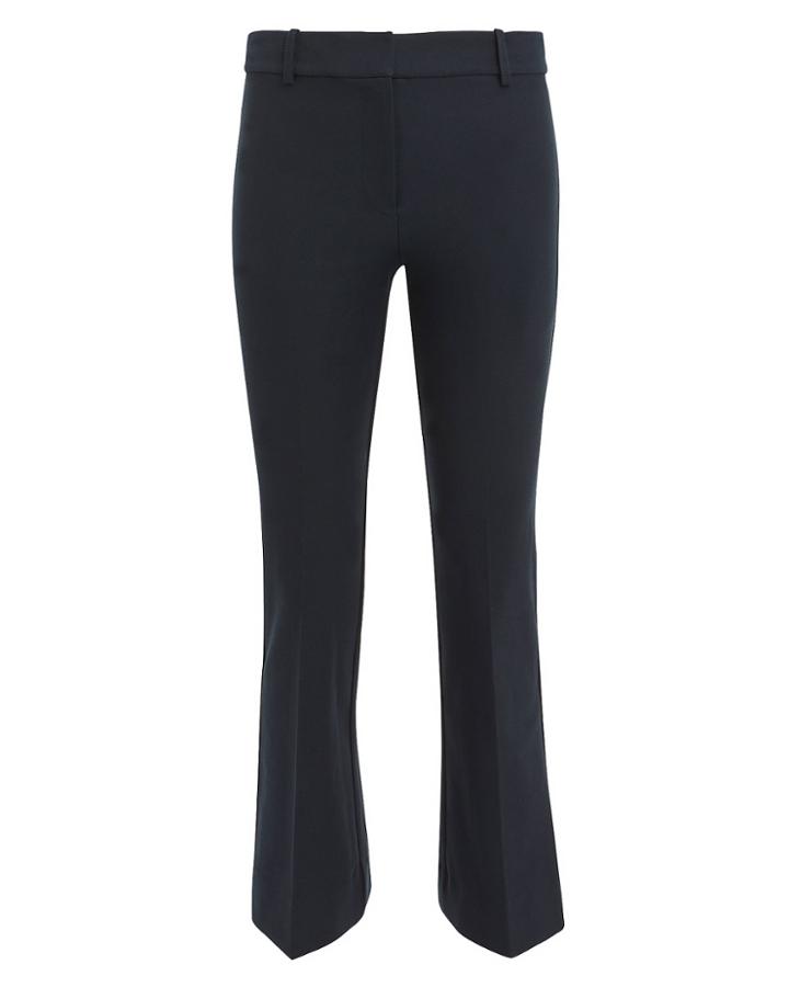 Derek Lam 10 Crosby Navy Crop Flare Trousers Navy 4