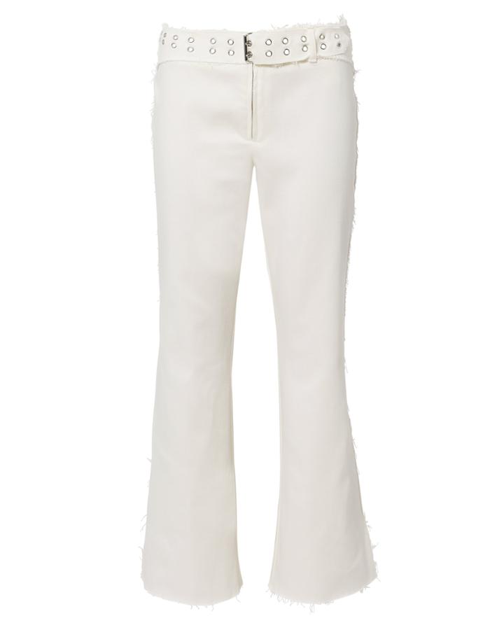 Miaou Presley White Flare Jeans White 25