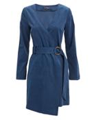 Exclusive For Intermix Intermix Delphine Wrap Dress Blue 6