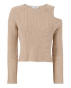 Exclusive For Intermix Robyn Cold Shoulder Cropped Sweater