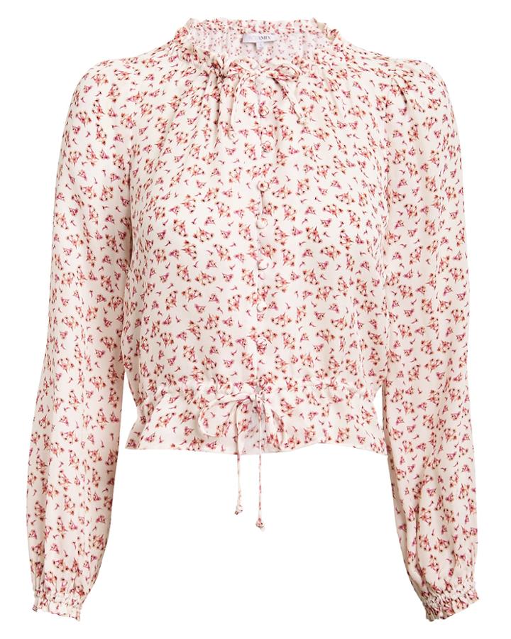 Exclusive For Intermix Intermix Dakota Floral Top Ivory/floral M