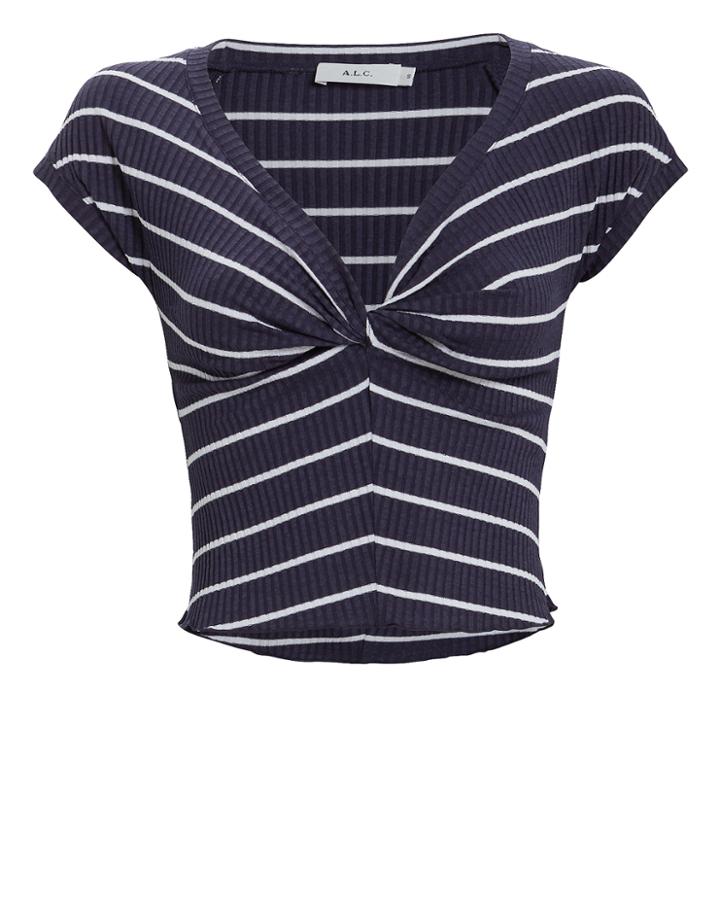 A.l.c. Sabina Striped T-shirt Navy/white P
