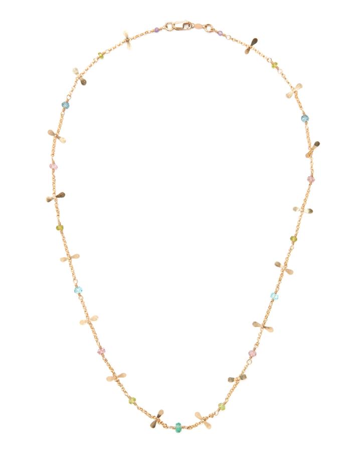 Dana Kellin Mixed Stone Necklace Multi 1size