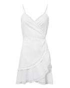 Kisuii Shani Mini Wrap Dress White S