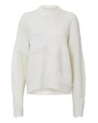 Helmut Lang Patchwork Oversized Sweater Ivory S