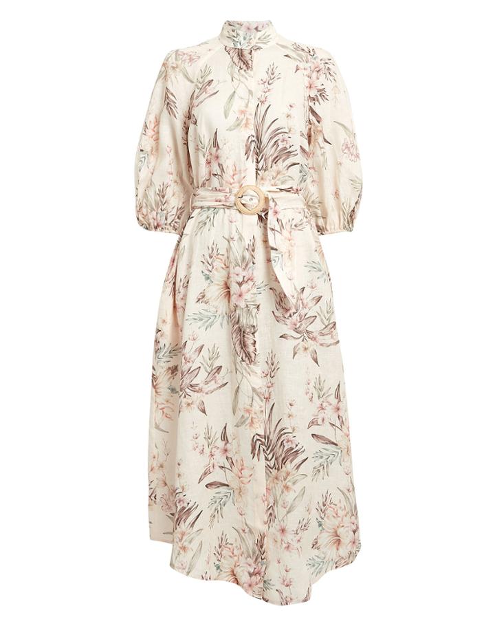 Zimmermann Wayfarer Tropical Shirtdress Beige/floral 2